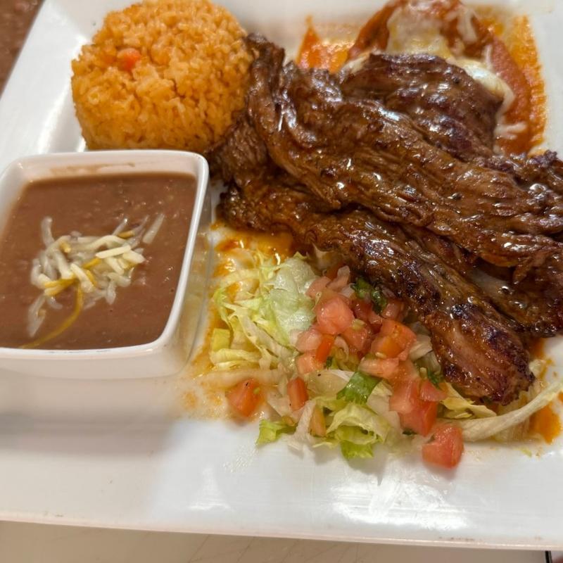 Chile Relleno & Carne Asada Plate photo
