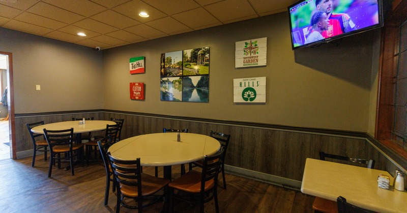 Interior, seating area