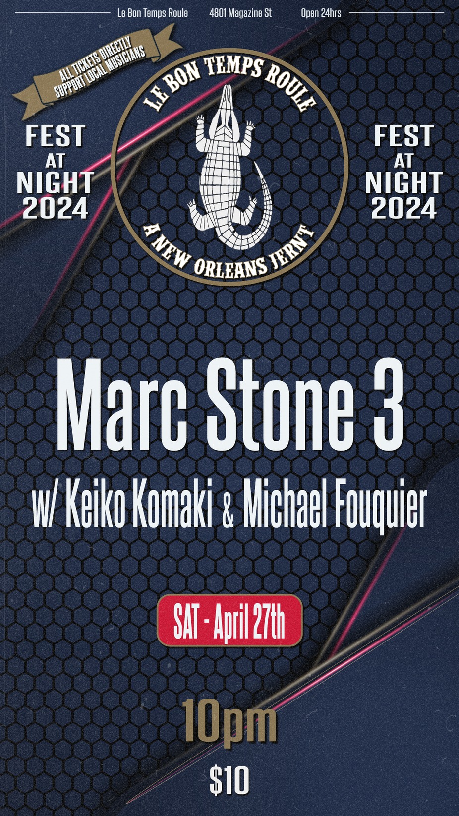 Marc Stone 3 w/ Keiko Komaki & Michael Fouquier event photo