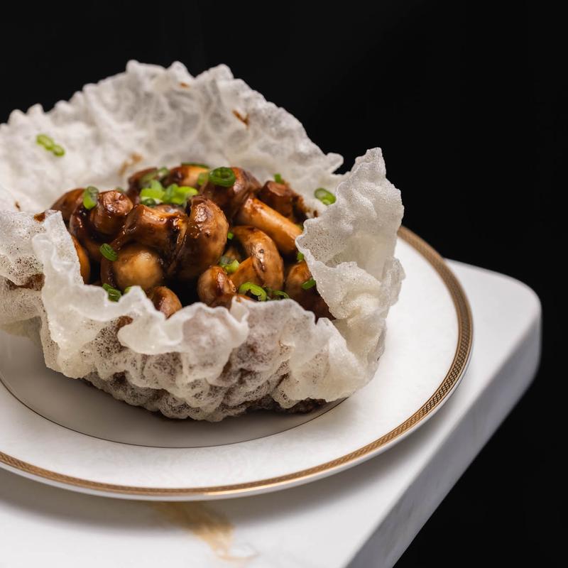 menu item 11 of 13, Spicy Miso Mushrooms (V)