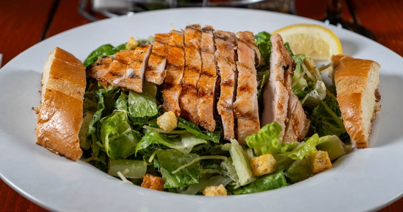 Caesar salad, with grilled chicken