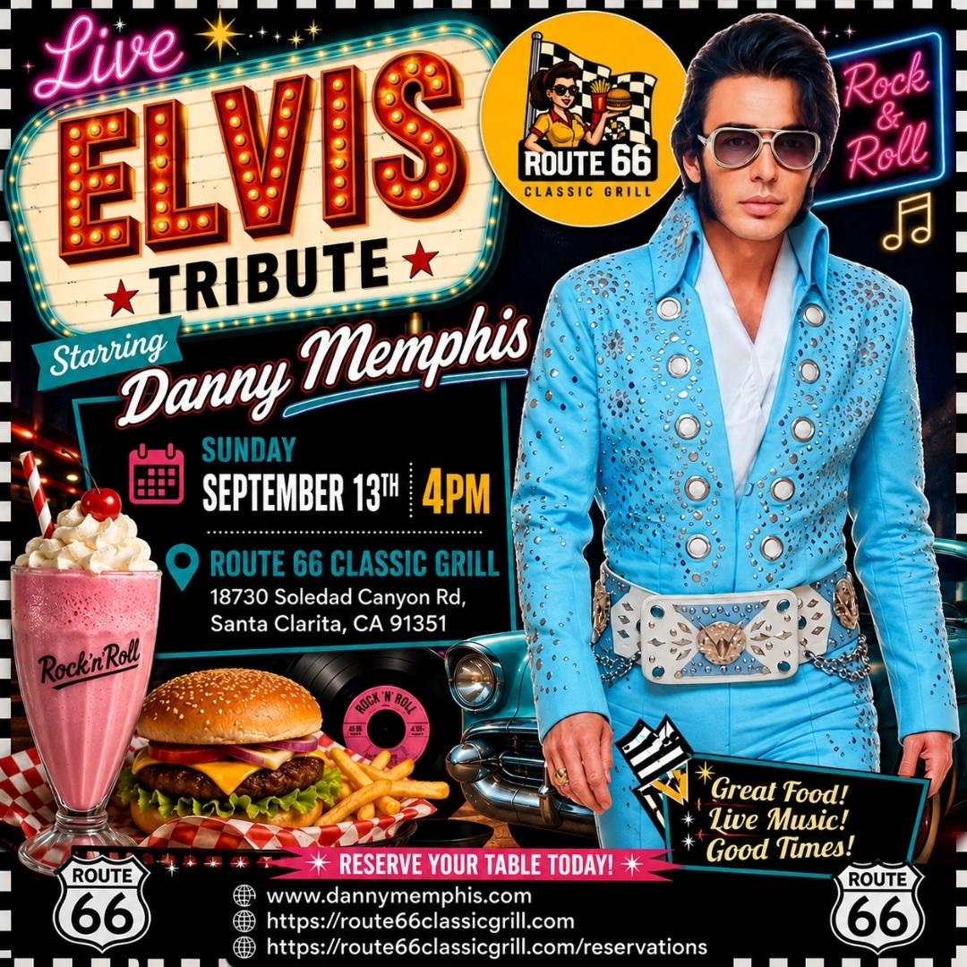 Elvis Tribute Sunday Sept 13th 4pm