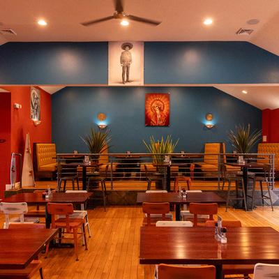 Interior, dining area.