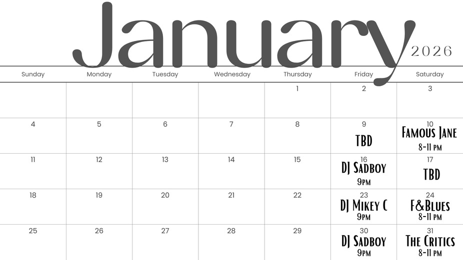 January '26 Live Music event photo