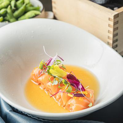 Salmon Crudo.