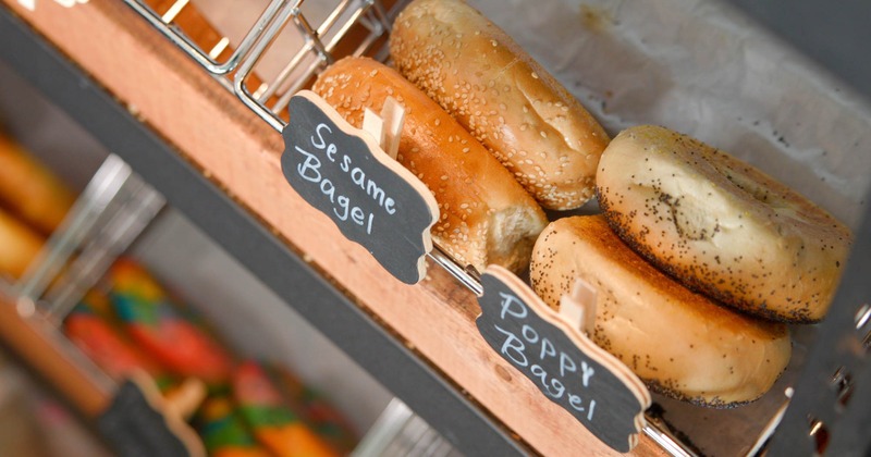 Displayed bagels