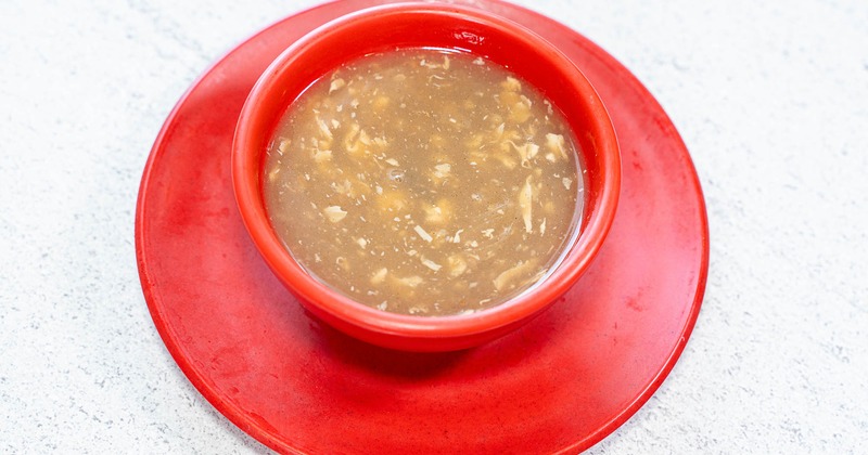 A bowl of hot and sour soup