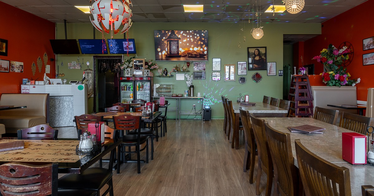 Spacious interior dining area