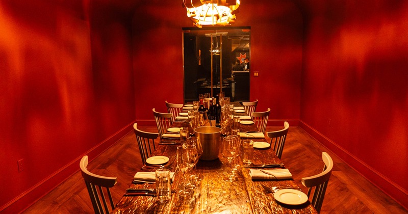 Interior, dining area