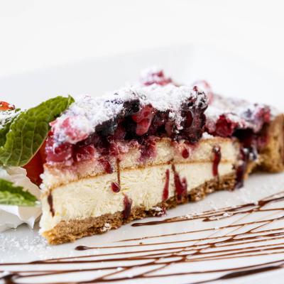 Frutti di Bosco cheesecake.