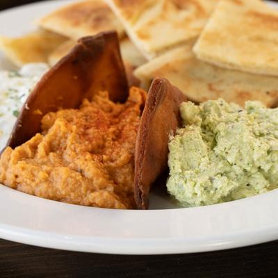 The Trio dish close up.