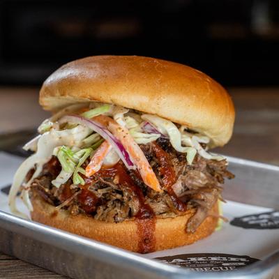 Pulled pork sandwich