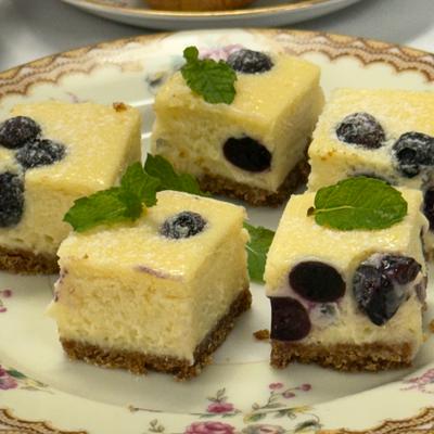 Blueberry Cheesecakes.