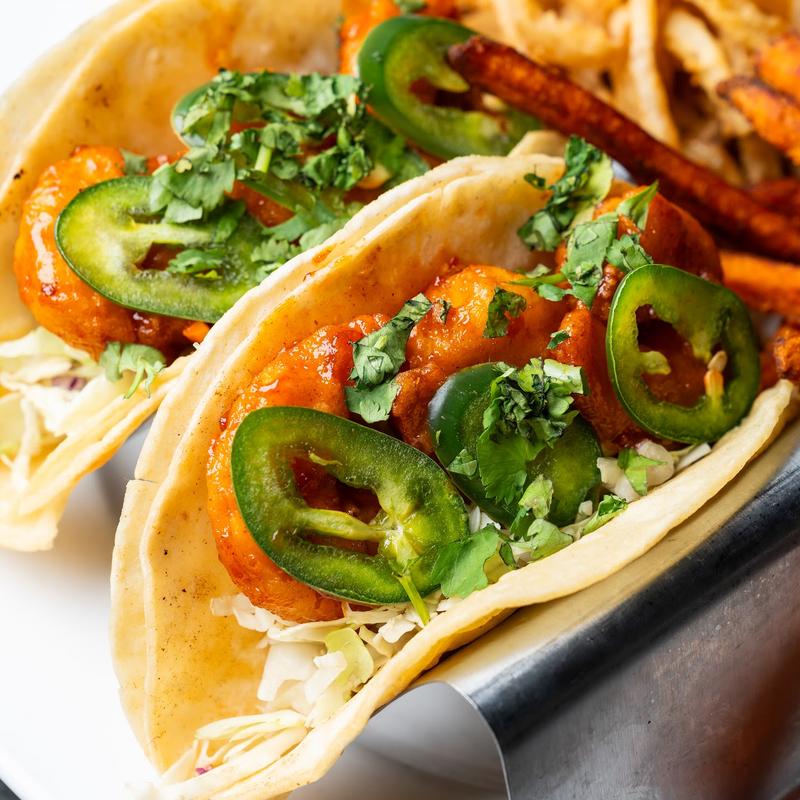 Fried Gochujang Shrimp Tacos photo