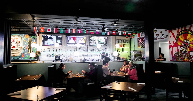 Interior, dining area and bar