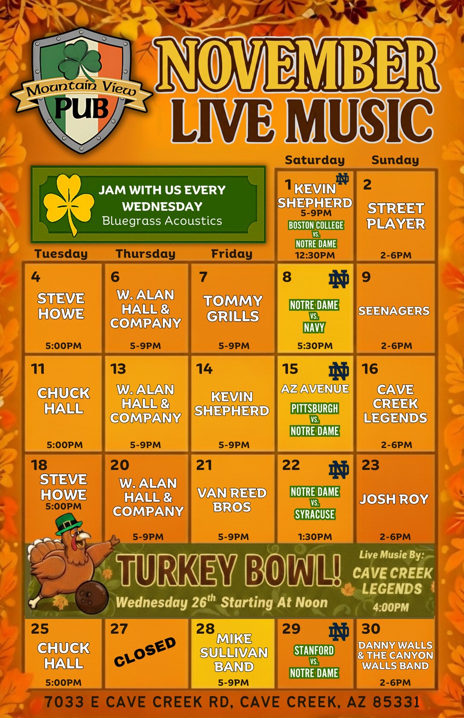 November Live Music event photo