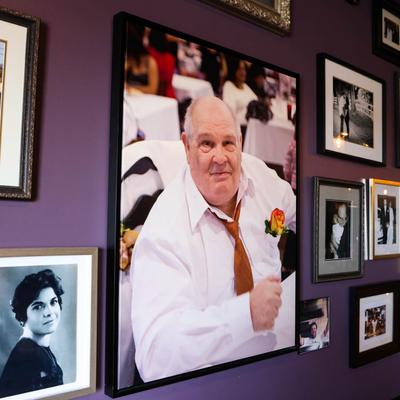 Interior, pictures on the wall.