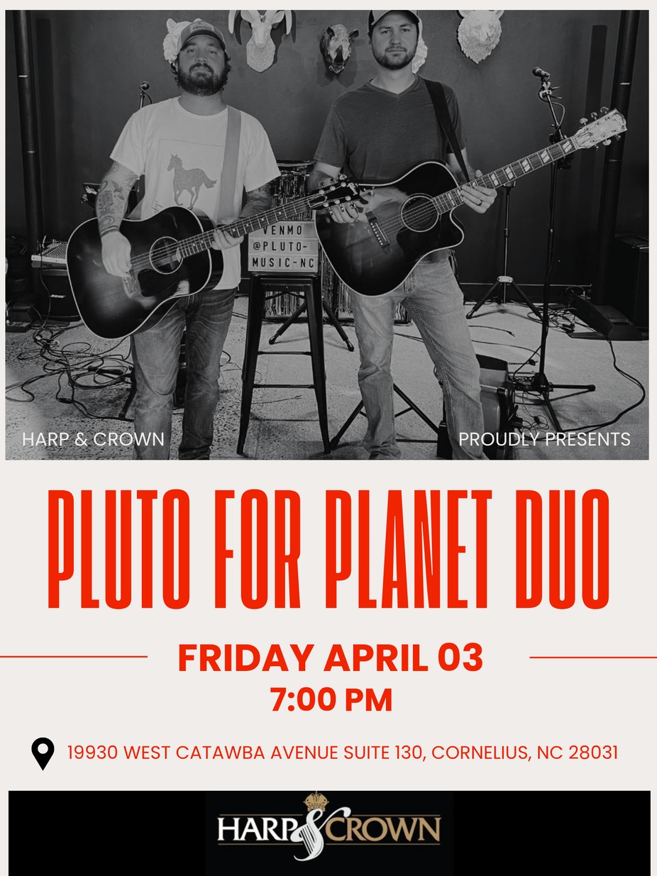 Pluto for Planet Duo - LIVE MUSIC at Harp & Crown event photo