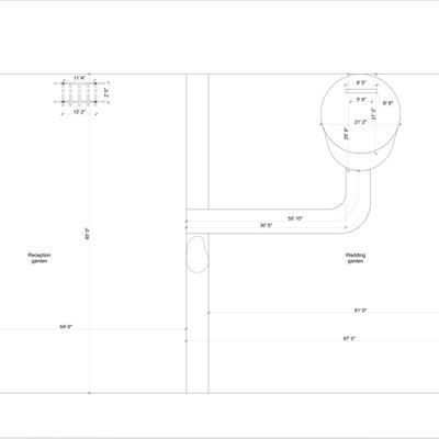 Map of restaurant and garden in front
