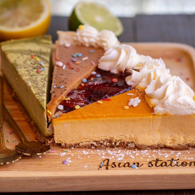 menu item 14 of 15, Green Tea Cheesecake