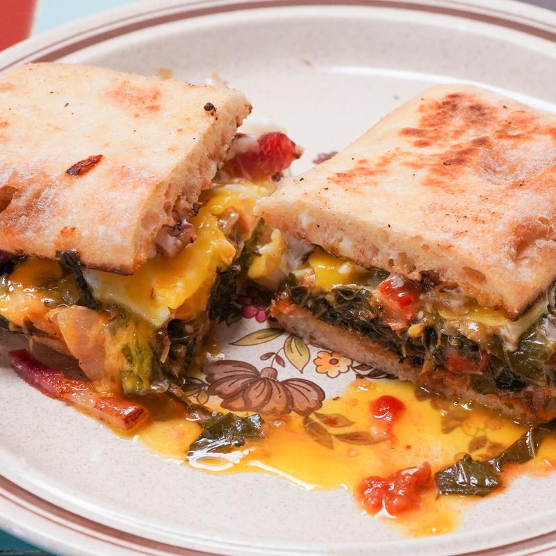 Breakfast Collard Green Melt* photo