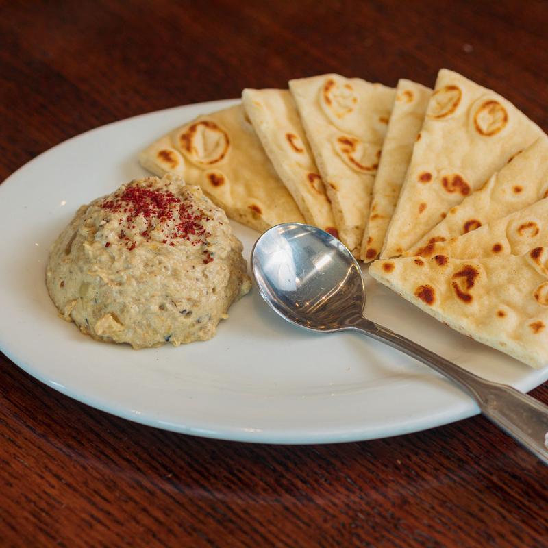 Babaganush with Pita Bread photo