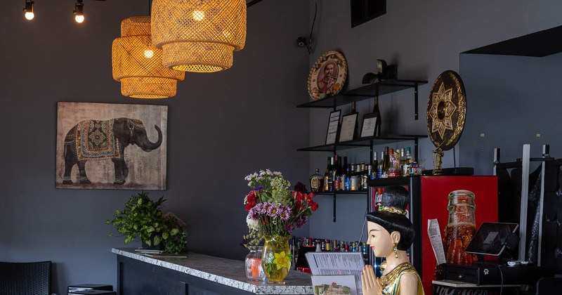 Interior, counter bar