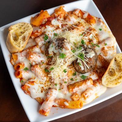 Baked Riggi & Meatballs.