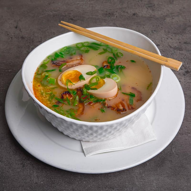 menu item 78 of 111, Seared Pork Belly & Egg Ramen