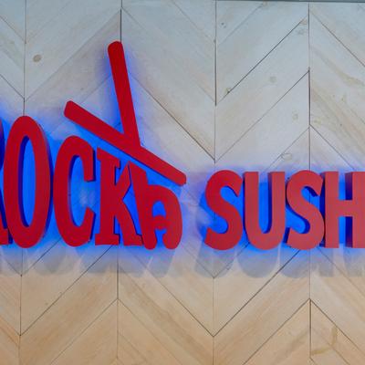 Rock'n Sushi Light Up sign.