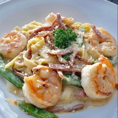 Pic of Fettuccini Lombardi.