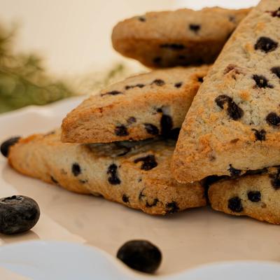 BlueBerry Scones vlose up.