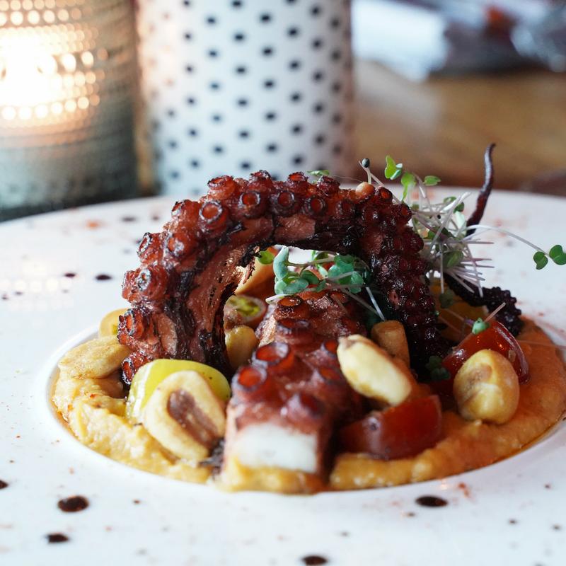 Charred octopus photo