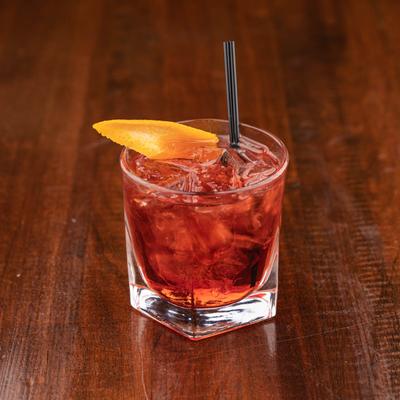 Glass of cocktail served