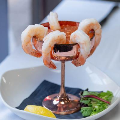 Shrimp cocktail.
