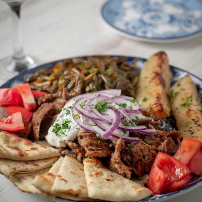 Gyro dinner plate