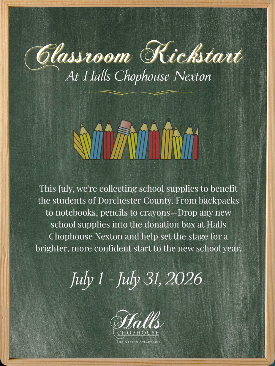 School Supply Drive at Halls Chophouse Nexton event photo