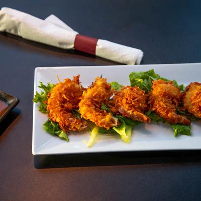 Coconut shrimp.