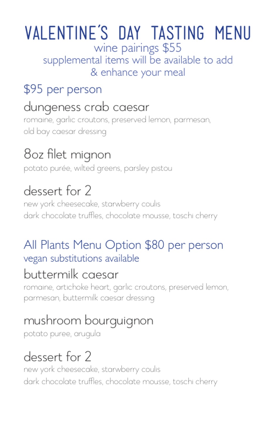 Valentine's Day Dinner event photo