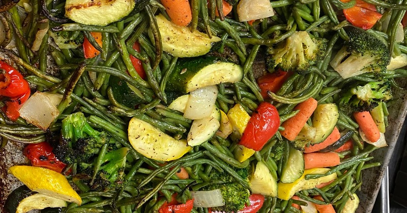 Roasted veggie platter