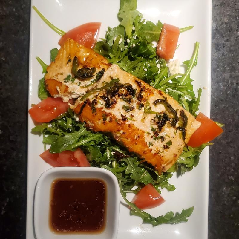 Grilled Salmon/Veggies or Arugula photo