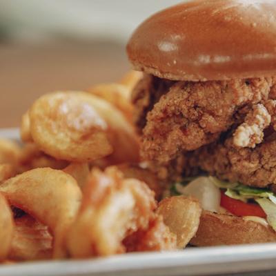 The clucking hen burger.