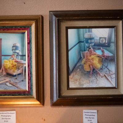 Paintings on the wall.