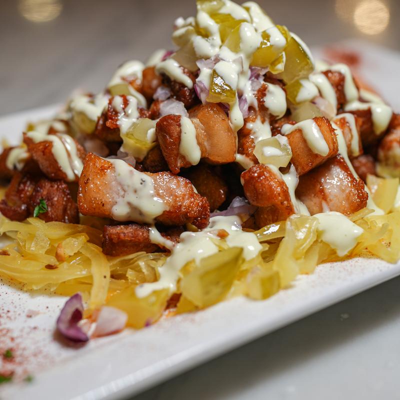 Schweinbauch (Pork Cracklings) photo