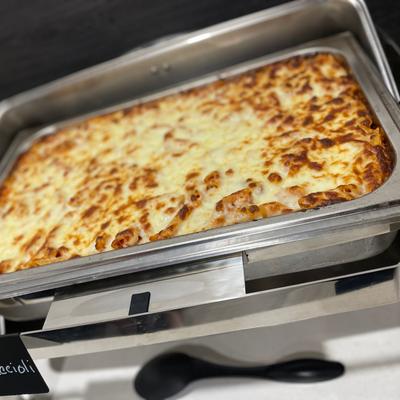 Baked Mostaccioli served buffet style for a private event in The Room @Mattingly's.