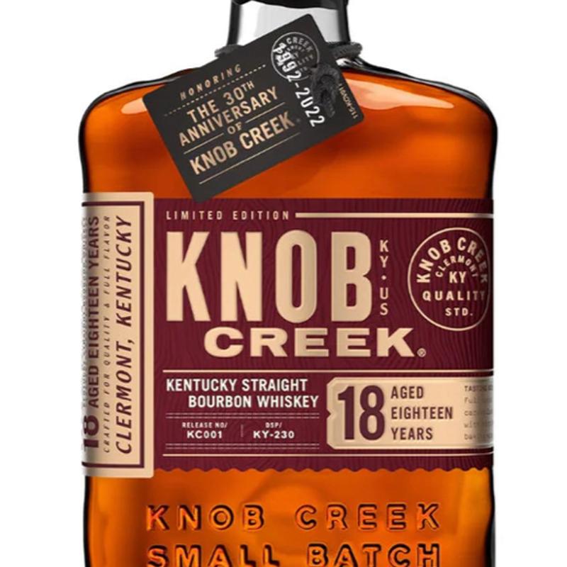 Knob Creek 18yr Small Batch 100pf photo