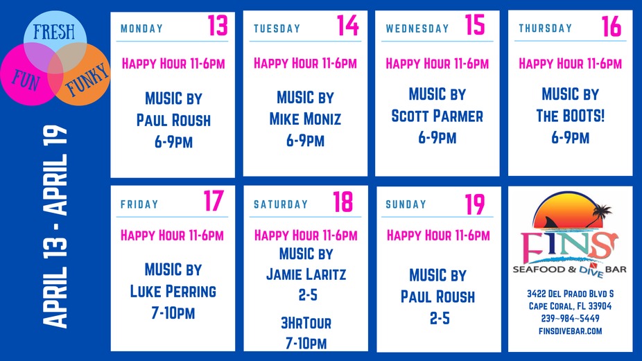 Weekly Event Calendar! event photo