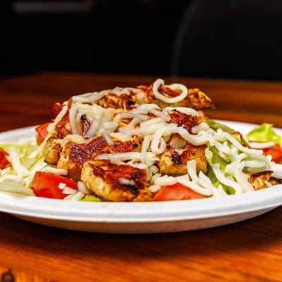 Grilled chicken salad.