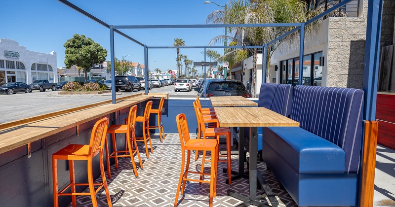 Exterior, patio seating space