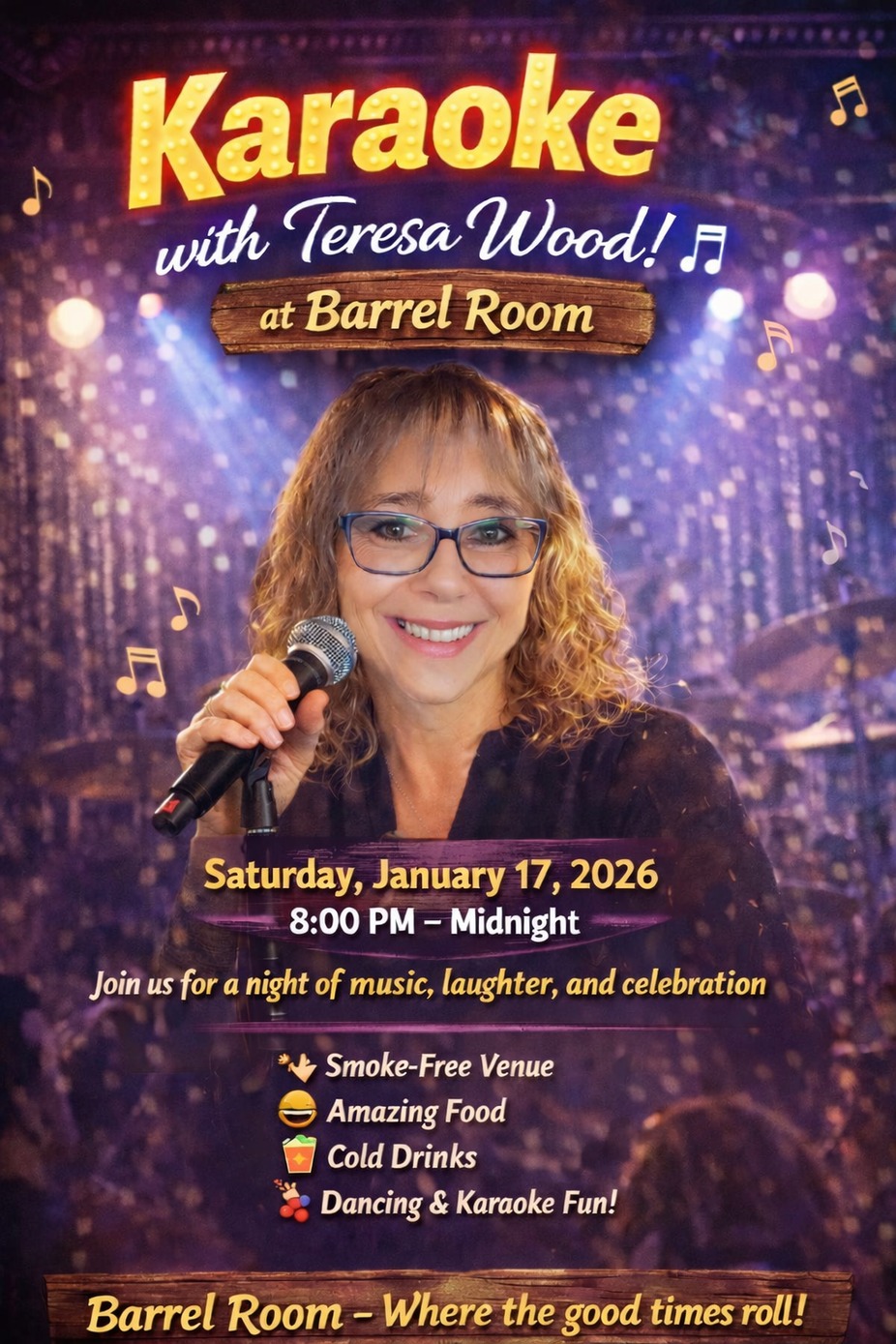 Karaoke with Teresa Wood event photo